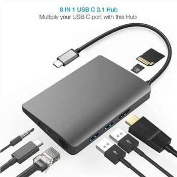 8 টি 1 টাইপ সি হাব