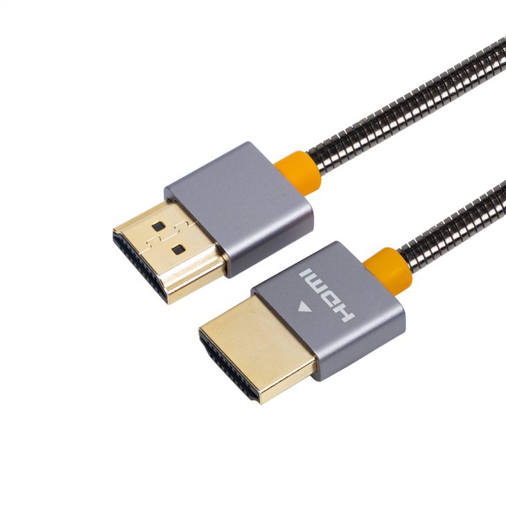 স্টেইনলেস স্টিল HDMI থেকে HDMI 4K কেবল
